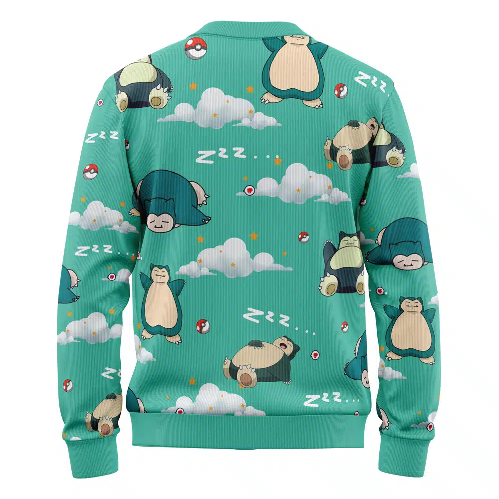 Snorlax Pokemon Knitted Cardigan Sweater - Image 2
