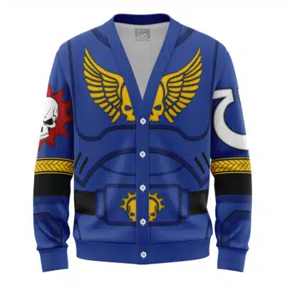 Space Marine Warhammer Knitted Cardigan Sweater