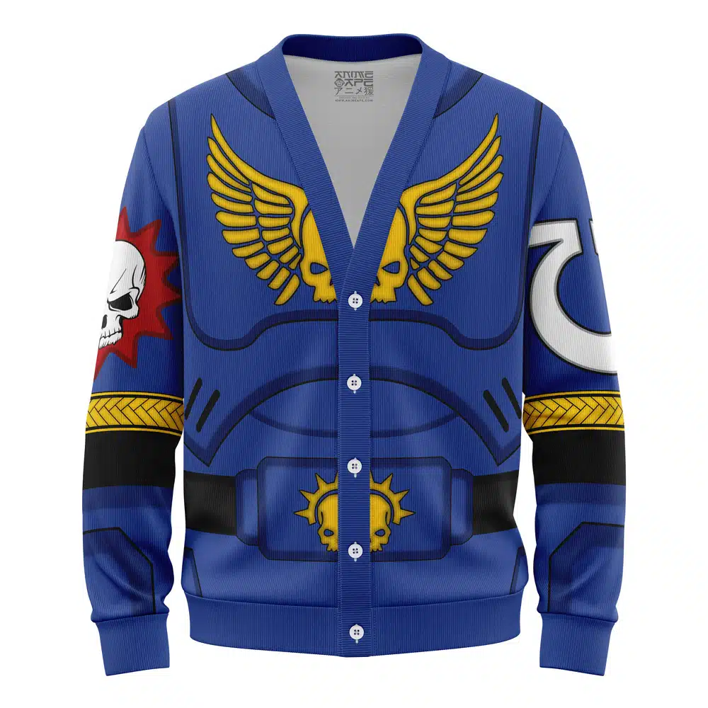 Space Marine Warhammer Knitted Cardigan Sweater