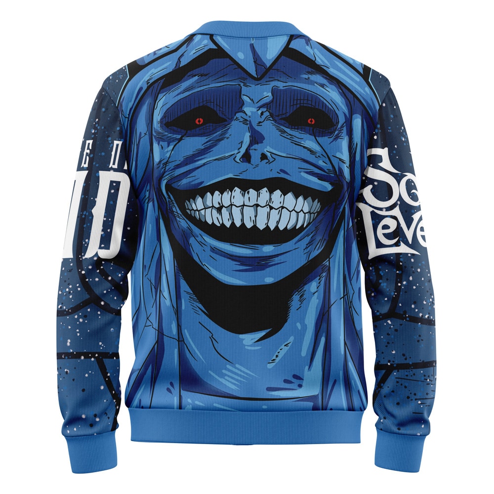 Statue of God Solo Leveling Knitted Cardigan Sweater - Image 2