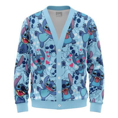 Stitch Pattern Disney Knitted Cardigan Sweater
