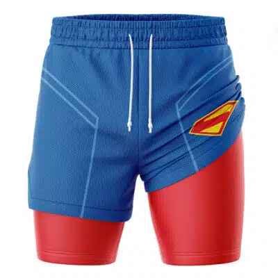 Superman V2 DC Comics 2-in-1 Performance Shorts