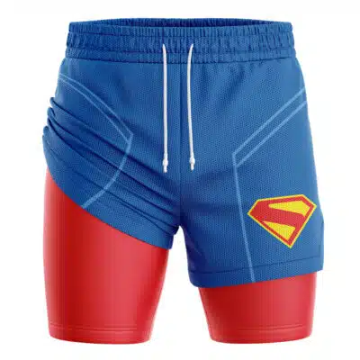Superman V2 DC Comics 2-in-1 Performance Shorts