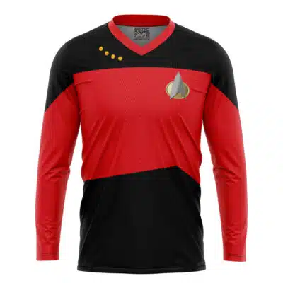 The Next Generation Red Star Trek Hockey Jersey