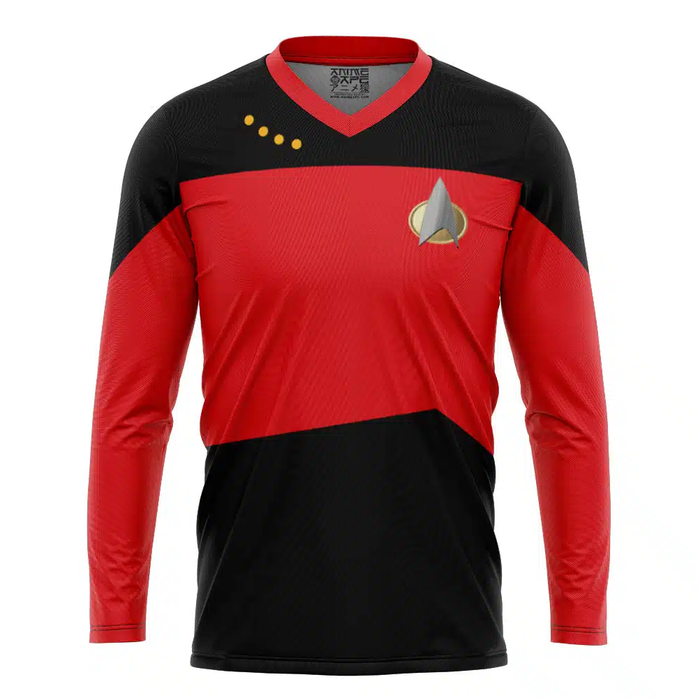 The Next Generation Red Star Trek Hockey Jersey