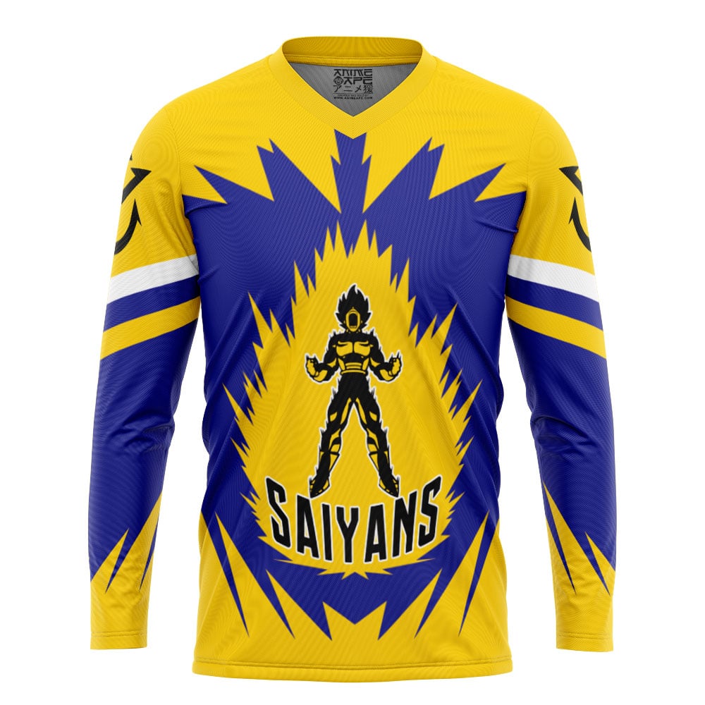 Vegeta Saiyans Dragon Ball Z Hockey Jersey