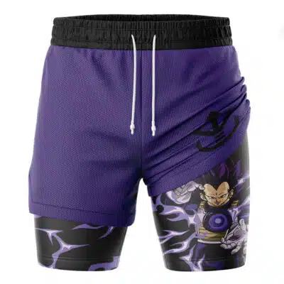 Vegeta Ultra Ego DBZ 2-in-1 Performance Shorts
