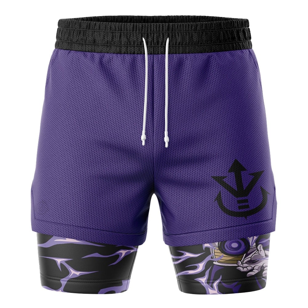 Vegeta Ultra Ego DBZ 2-in-1 Performance Shorts - Image 2