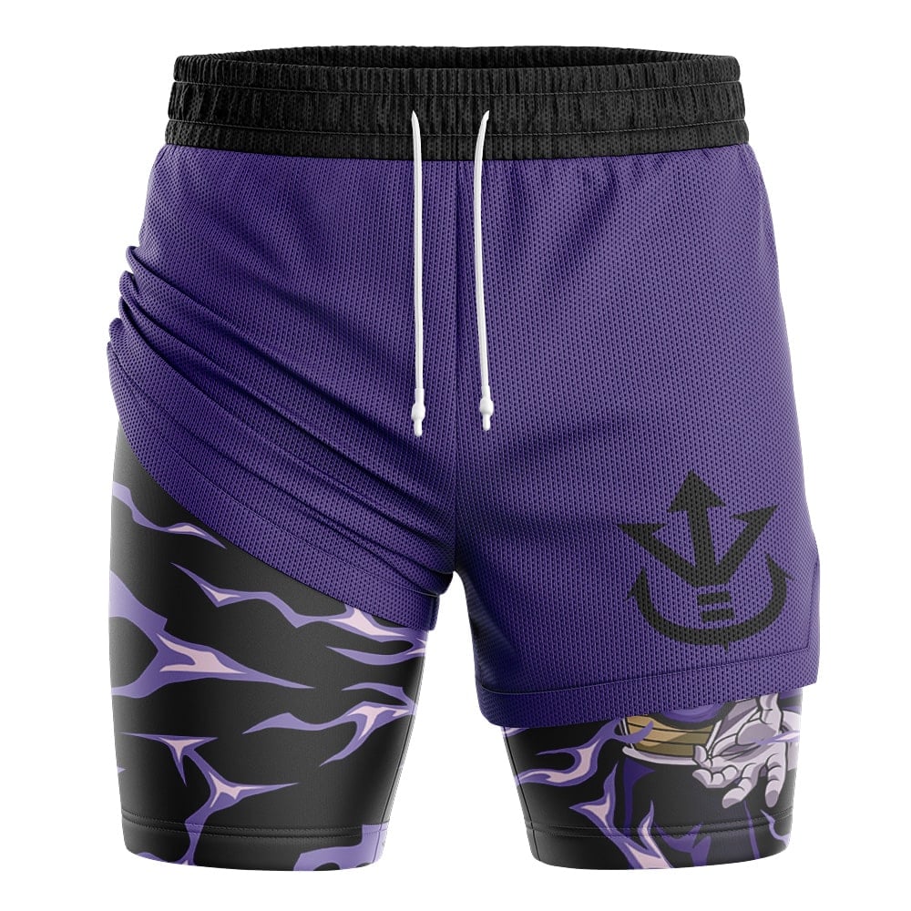 Vegeta Ultra Ego DBZ 2-in-1 Performance Shorts - Image 3