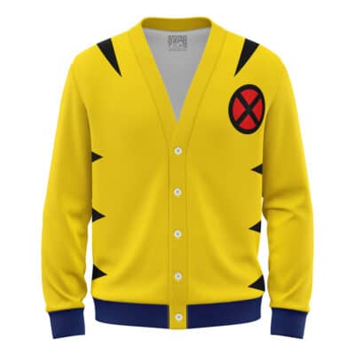 Wolverine Marvel Knitted Cardigan Sweater