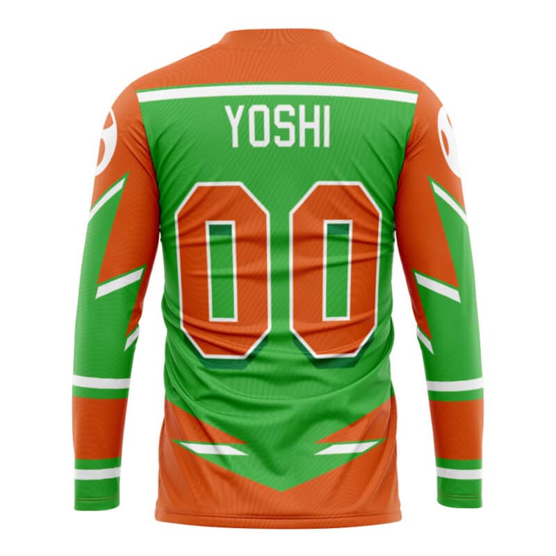 ✨ryoryo✨ Yoshi Super Mario Bros Hockey Jersey | Anime Ape