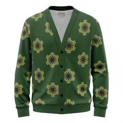 Zoro Wano One Piece Knitted Cardigan Sweater