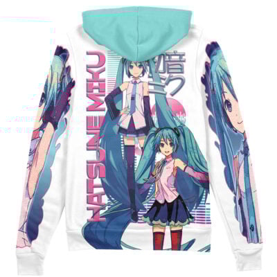 Hatsune Miku Vocaloid Streetwear Zip Hoodie Jacket