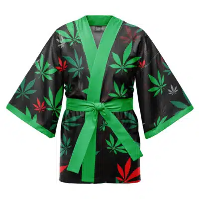 420 Pot Plant Pattern Coat Haori Kimono