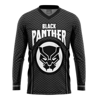 Black Panther V2 Marvel Hockey Jersey