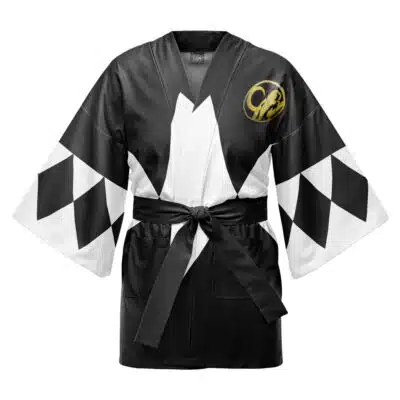 Black Ranger Mighty Morphin Power Rangers Happi Coat Haori Kimono