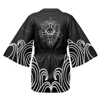 Black Whitebeard Pirates One Piece Happi Coat Haori Kimono