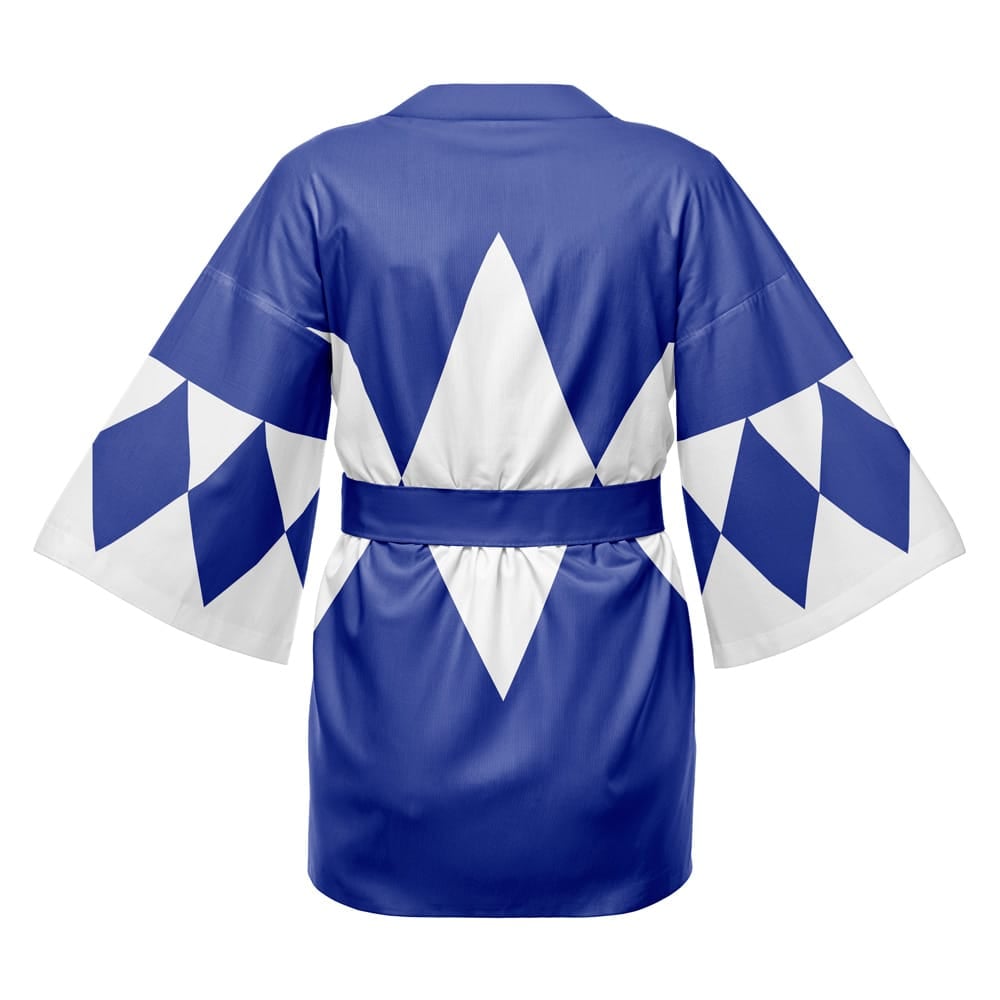 Blue Ranger Mighty Morphin Power Rangers Happi Coat Haori Kimono - Image 2