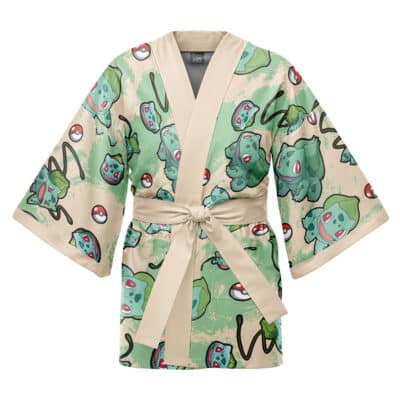 Bulbasaur Pattern Pokemon Happi Coat Haori Kimono