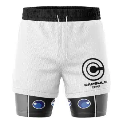 Capsule Corp Shuttle DBZ 2-in-1 Performance Shorts