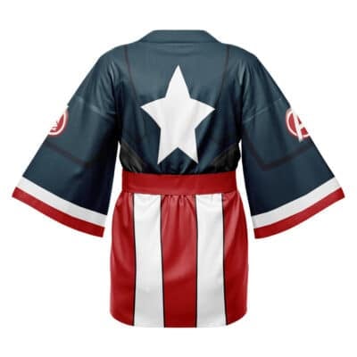 The Deadpool Marvel Happi Coat Haori Kimono is a kimono-style robe inspired by Deadpool, featuring distinctive designs and Marvel branding for fans of the iconic character.