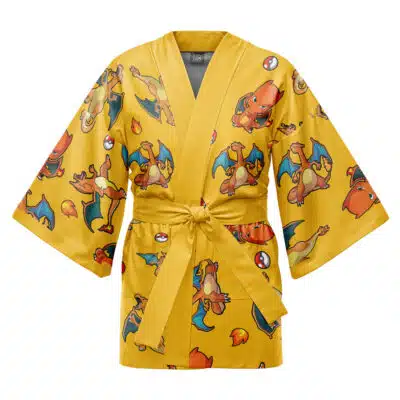 Charizard Pattern Pokemon Happi Coat Haori Kimono