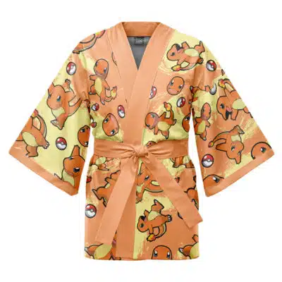 Charmander Pattern Pokemon Happi Coat Haori Kimono