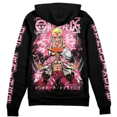 Doflamingo One Piece Streetwear Zip Hoodie Jacket