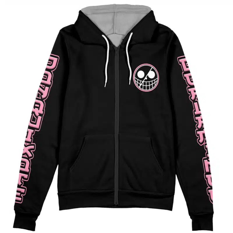 Doflamingo One Piece Streetwear Zip Hoodie Jacket | Anime Ape