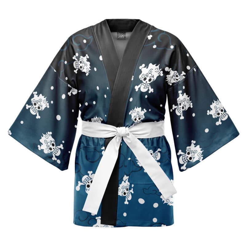 Gear 5 Luffy V2 One Piece Happi Coat Haori Kimono | Anime Ape