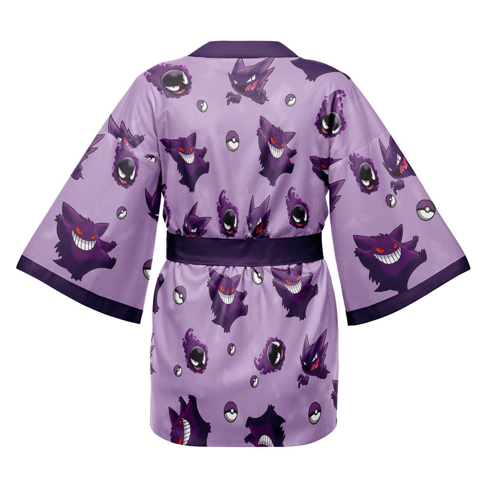 Gengar Pattern Pokemon Happi Coat Haori Kimono - Image 2