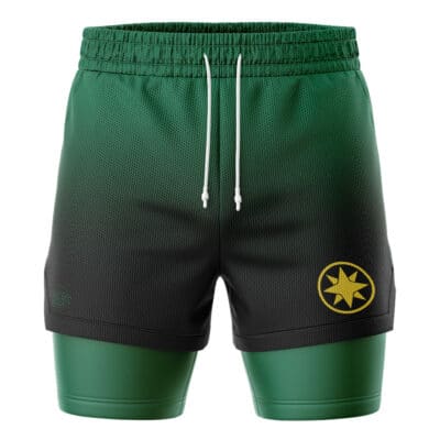 Green Samurai Ranger Ninja Storm Power Rangers 2-in-1 Performance Shorts