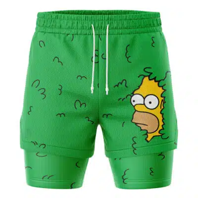 Homer Bush Meme V2 The Simpsons 2-in-1 Performance Shorts
