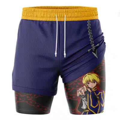 Kurapika Chains Hunter X Hunter 2-in-1 Performance Shorts