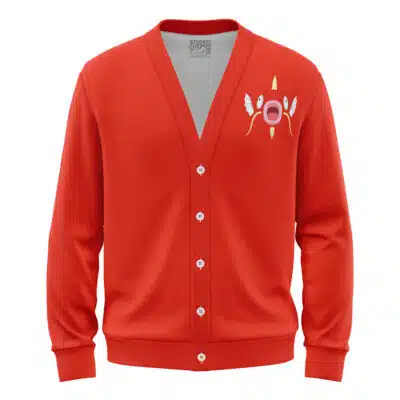 Magikarp Face Pokemon Knitted Cardigan Sweater