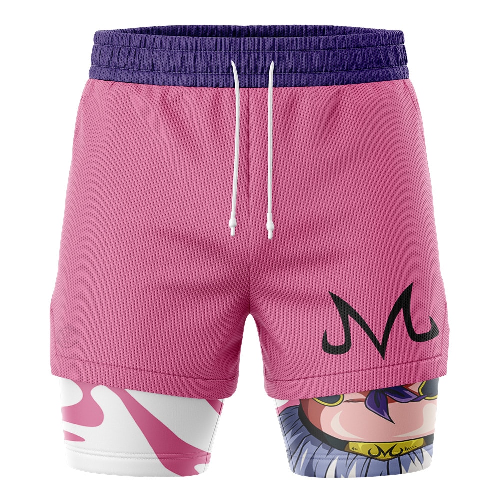 Majin Buu Fat DBZ 2-in-1 Performance Shorts - Image 2
