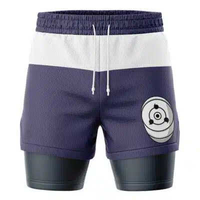 Obito Uchiha V2 Akatsuki 2-in-1 Performance Shorts