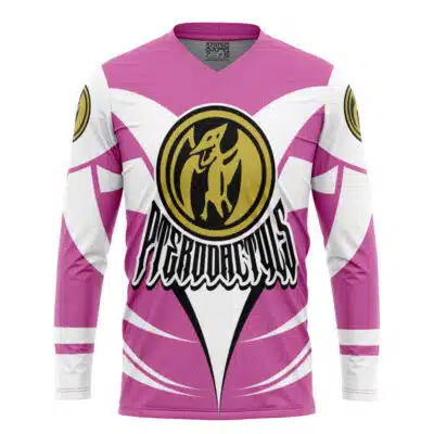 Pink Pterodactyls Kimberly Hart Power Rangers Hockey Jersey