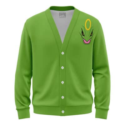 Rayquaza Face Pokemon Knitted Cardigan Sweater