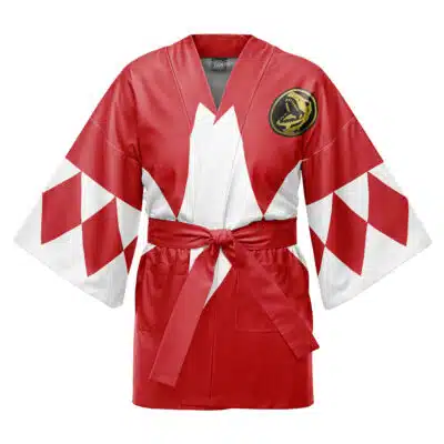 Red Ranger Mighty Morphin Power Rangers Happi Coat Haori Kimono