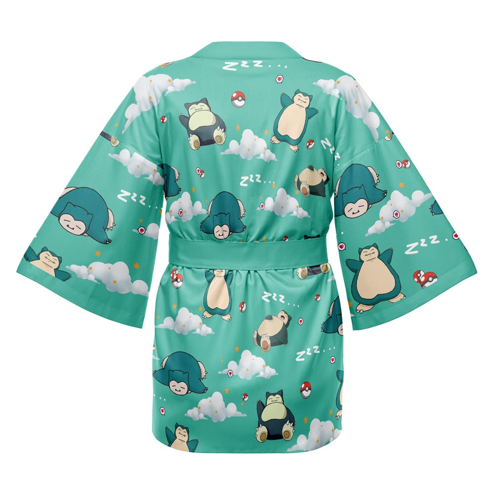 Snorlax Pattern Pokemon Happi Coat Haori Kimono - Image 2