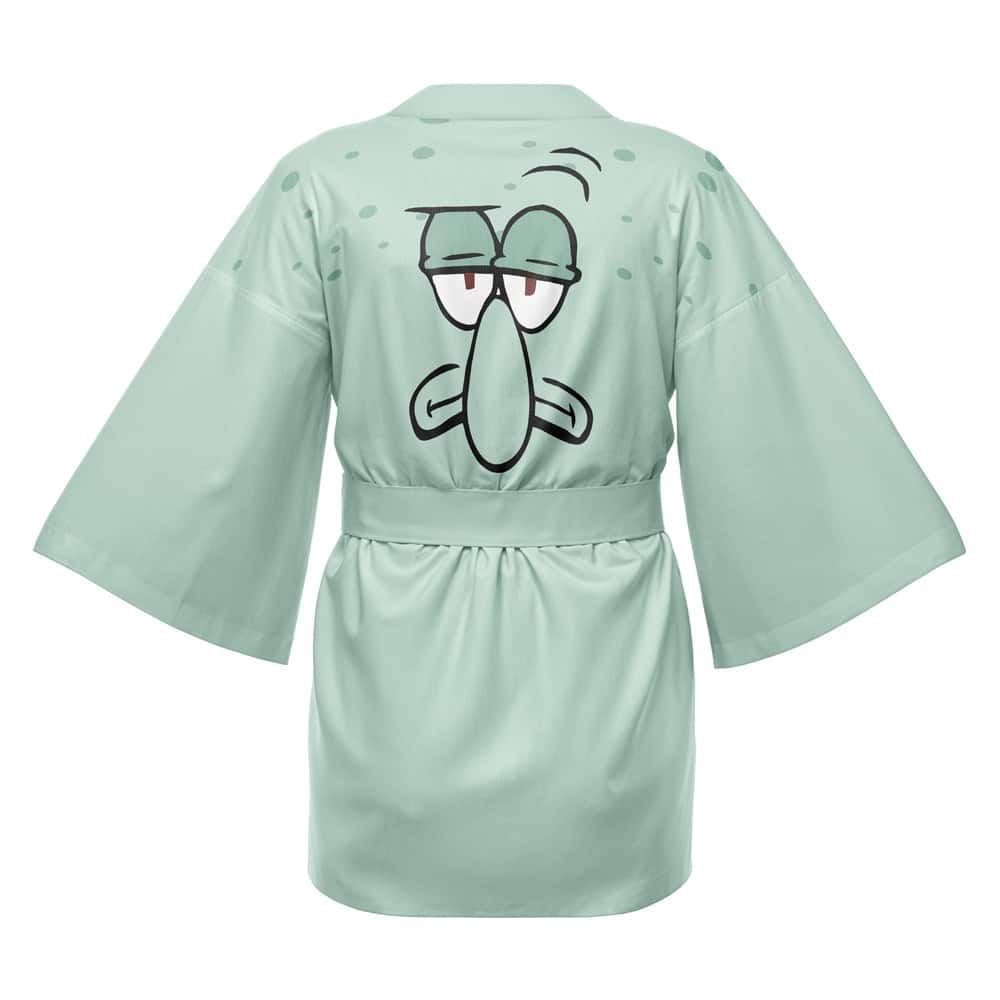 Squidward Face Spongebob Squarepants Happi Coat Haori Kimono