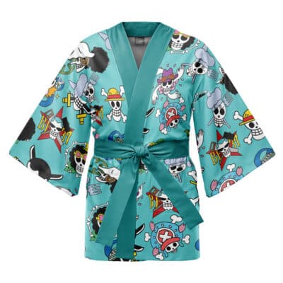 Straw Hats Jolly Roger One Piece Happi Coat Haori Kimono
