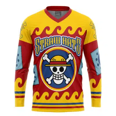 Straw Hats Luffy V2 One Piece Hockey Jersey