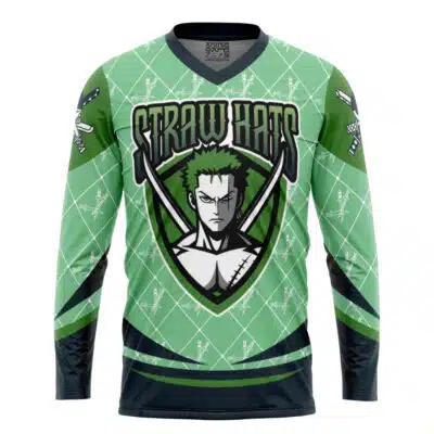Straw Hats Zoro One Piece Hockey Jersey
