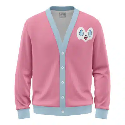 Sylveon Face Pokemon Knitted Cardigan Sweater