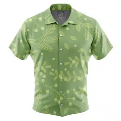Thomas Andre Green Beach Shirt Solo Leveling Button Up Hawaiian Shirt
