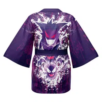 Trippy Ghostly Evolution Ghastly Haunter Gengar Pokemon Happi Coat Haori Kimono