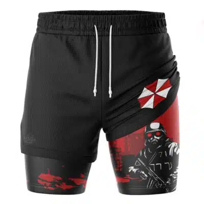 Umbrella Corp Soldier Resident Evil 2-in-1 Performance Shorts