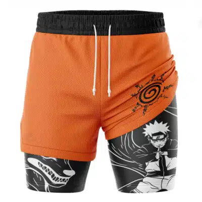 Uzumaki V2 Shippuden 2-in-1 Performance Shorts